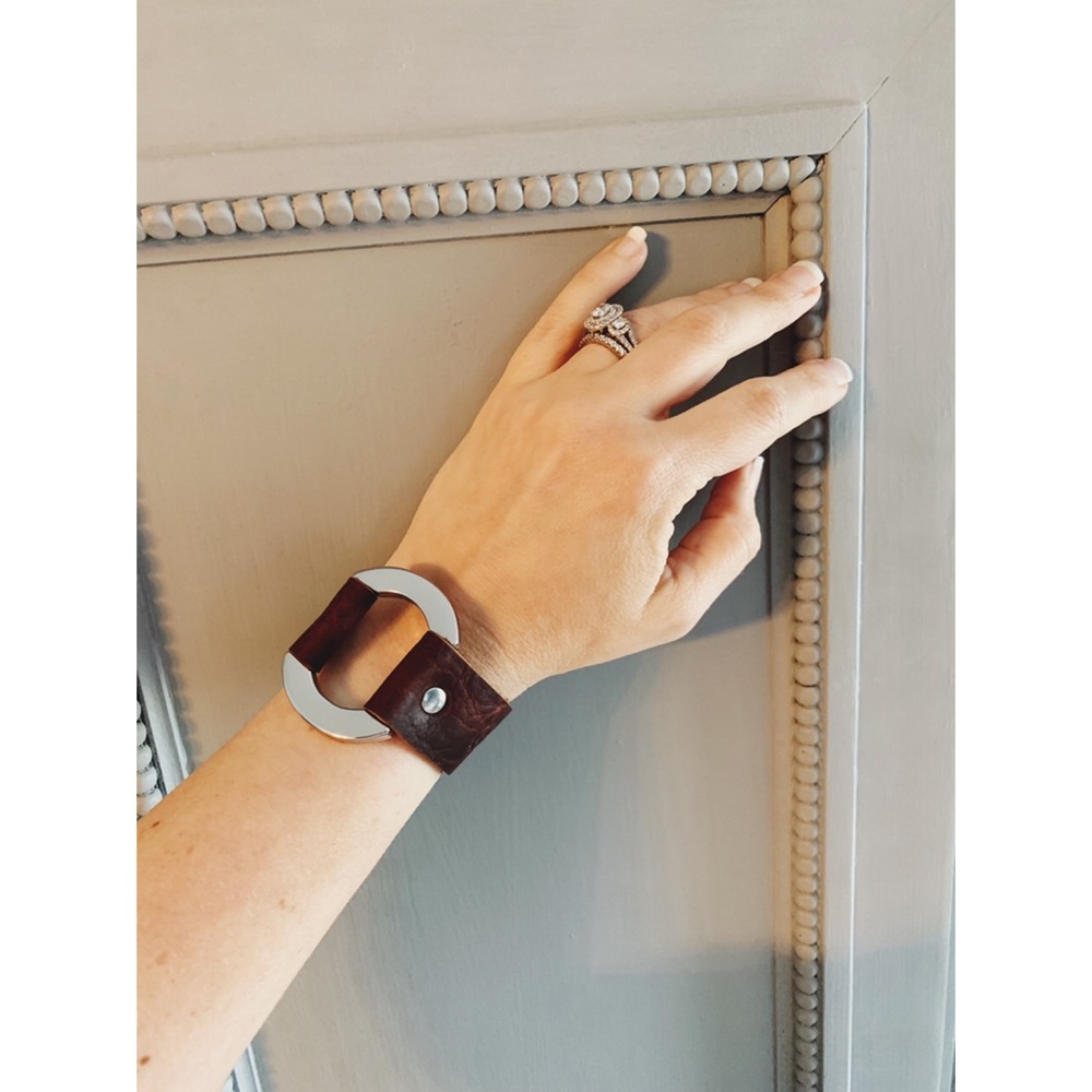 Artisan Made Leather Wrist Cuff NWOT